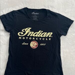 Indian Motorcycle Women's Black Logo Tee